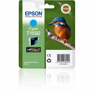 Epson T1592 C13T15924010 Cyan Blækpatron, 17 ml 