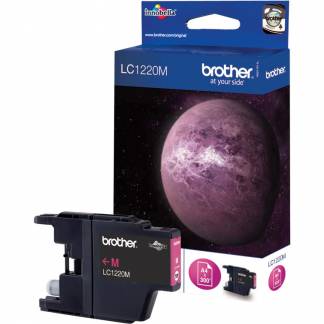 Brother LC1220M Magenta Bl&aelig;kpatroner, 300 sider