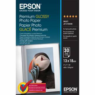 Epson Glossy 13x18cm fotopapir 255g 30ark 