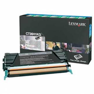 Lexmark C736H1KG Sort Lasertoner, 12.000 sider 