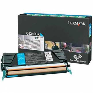 Lexmark C5340CX Cyan Lasertoner, 7.000 sider