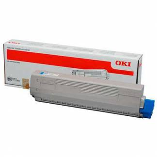 OKI 44844507 Cyan Lasertoner, 10.000 sider 