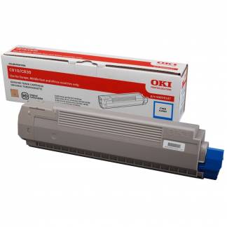 OKI 44059107 Cyan Lasertoner, 8.000 sider 