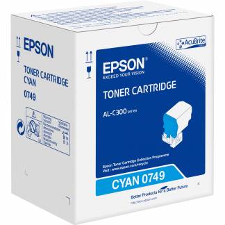 Epson C13S050749 Cyan Lasertoner, 8.800 sider