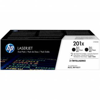 HP 201X CF400XD Sort Dobbeltpakke Lasertoner, 2 x 2.800 sider