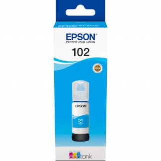 Epson 102 C13T03R340 cyan bl&aelig;kpatron, 6.000 sider 