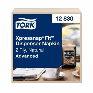 Tork 12830 Xpressnap Fit servietter N14 natur 720stk 