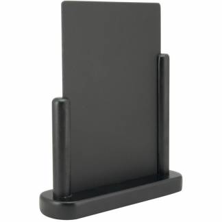 Securit kridttavle bordskilte 30x25x6cm sort