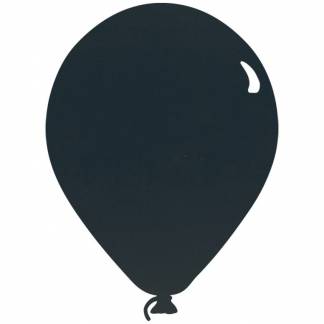 Securit chalkboard silhouette ballon i sort