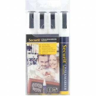 Securit kalkmarker 2-6mm 4 penne 