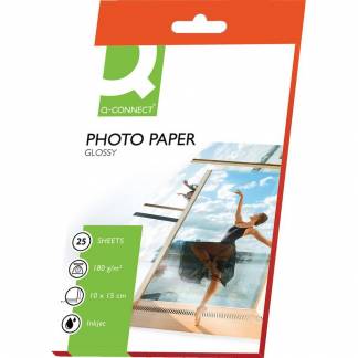 Q-connect fotopapir Glossy 15x10cm 180g 25ark 