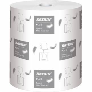Katrin 58167 Plus håndklæderulle 2lags M2 hvid 6rl 