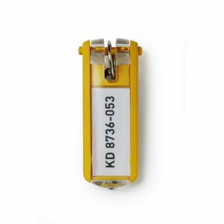 Durable KEY CLIP nøglering i farven gul 