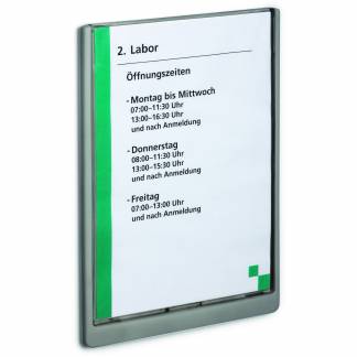 Durable Click Sign A4 d&oslash;rskilt 210x297mm grafit