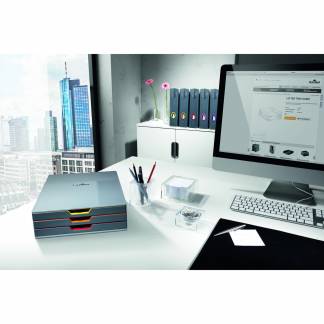 Durable Varicolor A4 tidsskriftssamler grå/multi 5stk 