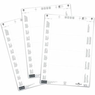 Durable indstiksark 67x150mm hvid 