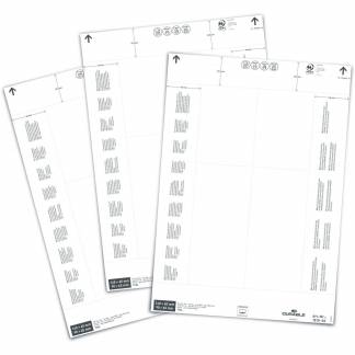 Durable indstiksark 65x140/90mm hvid 