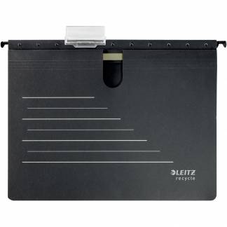 Leitz Recycle Alpha h&aelig;ngemappe lukkemekanisme A4 sort 