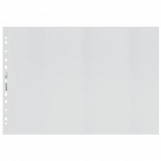 Leitz Recycle plastlomme A3 tv&aelig;rformat 100my klar 25stk