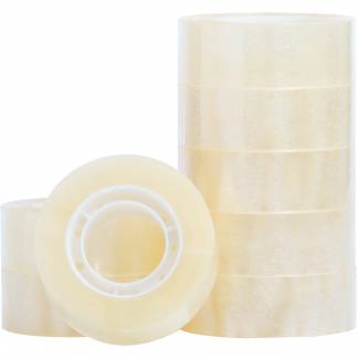 Q-connect tape 19mmx33m klar 8rl 