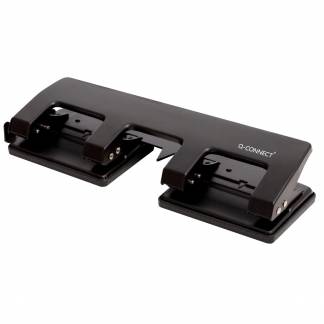 Hulapparat Q-Connect - 16 ark / 4 huller - Sort