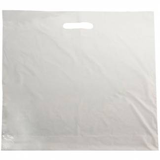 B&aelig;repose plast 40my 45x42cm hvid 500stk