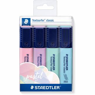 Staedtler 364 tekstmarkere sæt 4 pastelfarver 