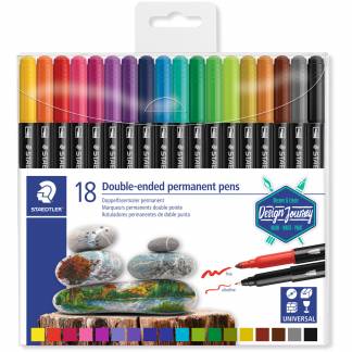 Staedtler Duo tusser 18 farver 