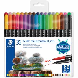 Staedtler Duo tusser 36 farver 