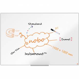 Nobo Impression Pro emaljeret whiteboard 150x100cm hvid 