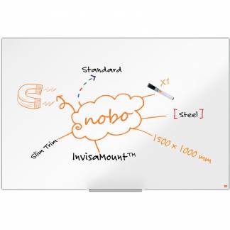 Nobo Impression Pro stål whiteboard 150x100cm hvid 