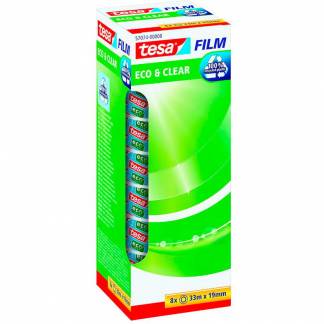 Tesa Eco & Clear tape 19mmx33m klar 8rl 