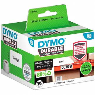 Dymo Durable 59x102mm etiketter hvid 300stk 