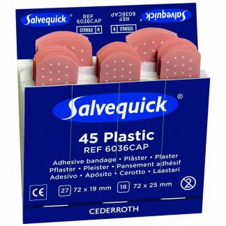 Salvequick plasticplaster refill 6x45stk 