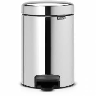 Brabantia NewIcon pedalspand 3L Brilliant Steel 