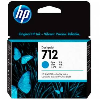 HP 712 bl&aelig;kpatron 29ml cyan