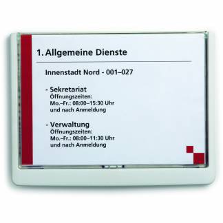 Durable Click Sign d&oslash;rskilt A5-tv&aelig;rformat hvid