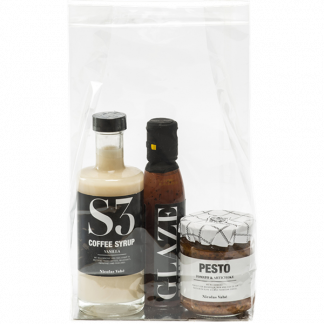 Cellofanpose klodsbund 6x4x15cm klar 100stk