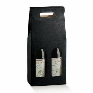 Vin&aelig;ske 2 flasker sort