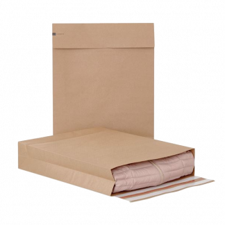 Papirforsendelsespose 250x350x50mm brun 250stk 