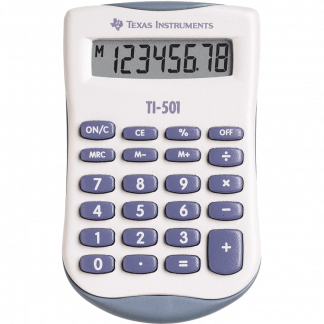 Texas Instruments TI-501 lommeregner 8 cifre hvid 