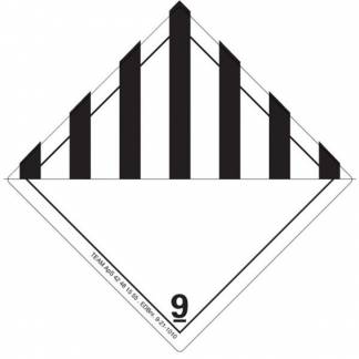 Fareetiket 'FARLIGE STOFFER' sort/hvid 250stk