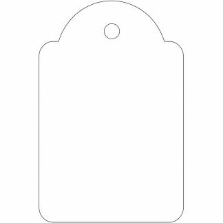 Apli h&aelig;ngem&aelig;rke 28x43mm hvid 500stk