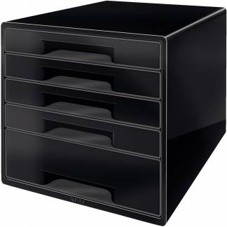 Skuffekabinet Leitz Desk Cube 5-skuffer sort