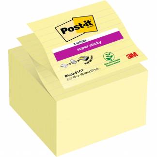 Post-it Z-fold 101x101mm gul 5stk 