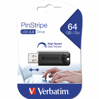 Verbatim Store 'n' Go Pin Stripe USB Drive 64GB USB 3.2 Gen 1 Sort