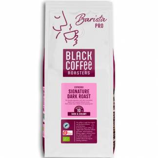 Black Coffee Signature Dark Roast Organic hele kaffeb&oslash;nner 1kg