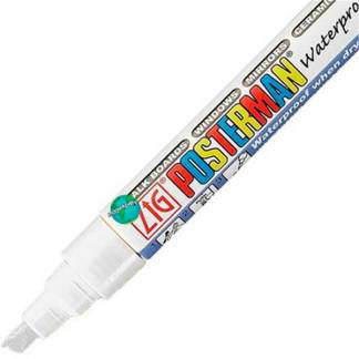 Marker ZIG Posterman 6mm hvid