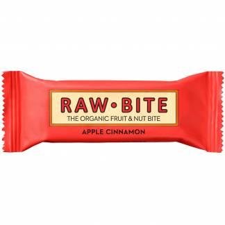 Rawbite Apple/Cinnamon økologisk snackbar 50g 