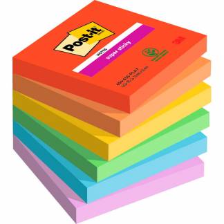 Post-it SS Playful notes 76x76mm 6 stk 